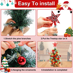 Ikodm Mini Weihnachtsbaum Dekoration 40cm