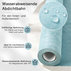 Ikodm Dichtbahn 0,65 mm, unter Fliesen | PE/PP-Verbundbahn zum Abdichten von Dusche und kleinem Bad;