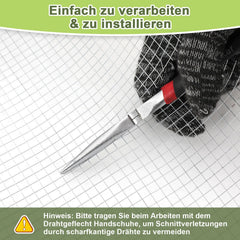 Ikodm Drahtgitter Verzinkter 5m/10m Volierendraht Wühlmausgitter