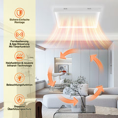 Ikodm Infrarotheizung Deckenmontage mit Thermostat