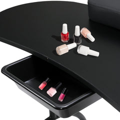 Ikodm Faltbare Maniküre Tisch Maniküre-Nagelstation mit Schublade