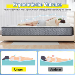 Ikodm Federkernmatratze Taschenfederkernmatratze