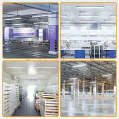 Ikodm 6 Stück 18w LED Feuchtraumleuchte Wannenleuchte 120cm, 1800LM Neutralweiß 4500K T8 LED Röhre, IP65 Wasserfest Feuchtraumlampe Werkstattlampe für Garage, Keller, Büro