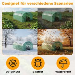 Ikodm Foliengewächshaus Gewächshaus PE 140g/m²