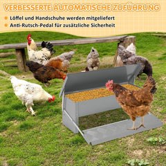 Ikodm Futterautomat Futterspender mit Handschuhe 5kg