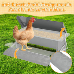 Ikodm Futterautomat Futterspender mit Handschuhe 5kg