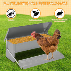 Ikodm Futterautomat Futterspender mit Handschuhe 5kg