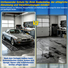 Ikodm Garagenbodenmatte Werkstattmatte Befahrbar Bodenmatte für Garage Garagenmatte