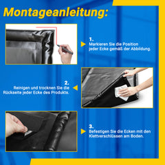 Ikodm Garagenbodenmatte Werkstattmatte Befahrbar Bodenmatte für Garage Garagenmatte