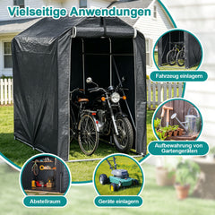 Ikodm Fahrradgarage PE-Dach Garagenzelt