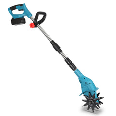 Ikodm 550W Akku Gartenfräse mit 2 Akkus Tragbar
