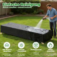 Ikodm Gartenliege Abdeckung wetterfest winddicht