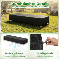 Ikodm Gartenliege Abdeckung wetterfest winddicht
