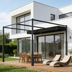 Ikodm Gartenpavillon Komplettset mit Gestell & Dach, verschiedene Größen