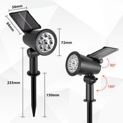 Ikodm LED Solar Gartenstrahler IP65