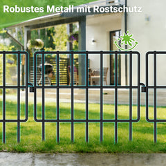 Ikodm Metall-Gartenzaun 25 Stück · 43cm×33cm