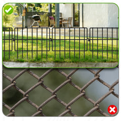 Ikodm Metall-Gartenzaun 25 Stück · 43cm×33cm