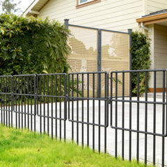 Ikodm Metall-Gartenzaun 25 Stück · 43cm×33cm