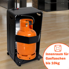 Ikodm Gasheizofen Gasheizer Keramik 4,2 KW mit Gasdruckregler