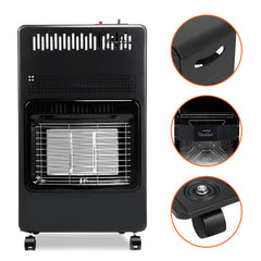 Ikodm Gasheizofen Gasheizer Keramik 4,2 KW mit Gasdruckregler