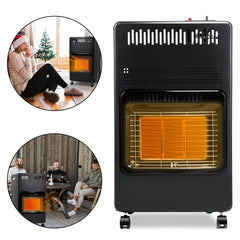 Ikodm Gasheizofen Gasheizer Keramik 4,2 KW mit Gasdruckregler