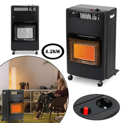 Ikodm Gasheizofen Gasheizer Keramik 4,2 KW mit Gasdruckregler