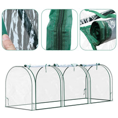 Ikodm Gewächshaus PVC 270×90×90cm Transparent