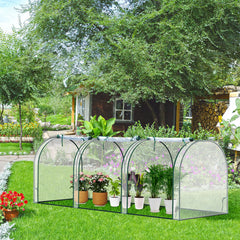 Ikodm Gewächshaus PVC 270×90×90cm Transparent