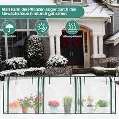 Ikodm Gewächshaus PVC 270×90×90cm Transparent