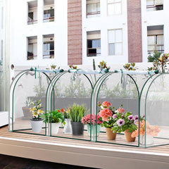 Ikodm Gewächshaus PVC 270×90×90cm Transparent
