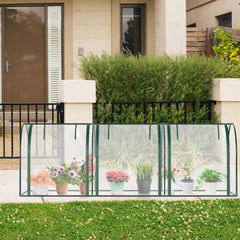 Ikodm Gewächshaus PVC 270×90×90cm Transparent