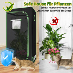 Ikodm Growbox Grow Tent Gewächshaus Indoor Growzelt