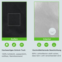 Ikodm Growbox Grow Tent Gewächshaus Indoor Growzelt