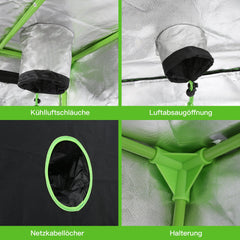 Ikodm Growbox Grow Tent Gewächshaus Indoor Growzelt