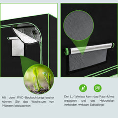 Ikodm Growbox Grow Tent Gewächshaus Indoor Growzelt