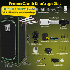 Ikodm Growzelt Growbox Komplettset Vollspektrum