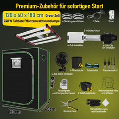 Ikodm Growzelt Growbox Komplettset Vollspektrum