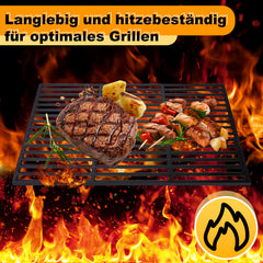 Ikodm Gusseisen Grillrost Emaillierter Grillgitter
