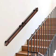 Ikodm Handlauf Kiefernholz, Geländer Wandhandlauf Wand Treppe