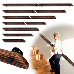 Ikodm Handlauf Kiefernholz, Geländer Wandhandlauf Wand Treppe