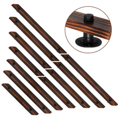 Ikodm Handlauf Kiefernholz, Geländer Wandhandlauf Wand Treppe