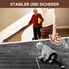 Ikodm Handlauf Kiefernholz, Geländer Wandhandlauf Wand Treppe