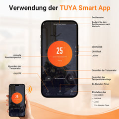 Ikodm Infrarotheizung Smart Thermostat Handtuchhalter