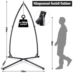 Ikodm Hängesessel Gestell Metall Hängestuhlgestell 150kg