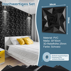Ikodm 3D Wandpaneele Hartes 3D-Profil-Kunststoff für Raumgestaltung