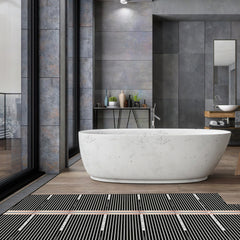 Ikodm Infrarot Heizfolie Elektrische Fußbodenheizung Zur Selbstmontage Fußboden, Wand- oder Deckenheizung, Einfache Montage (ohne thermostat)