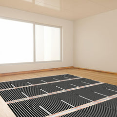 Ikodm Infrarot Heizfolie Elektrische Fußbodenheizung Zur Selbstmontage Fußboden, Wand- oder Deckenheizung, Einfache Montage (ohne thermostat)