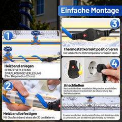Ikodm Heizkabel Heizleitung Selbstregulierendes