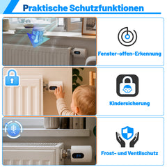 Ikodm Smartes Heizkörperthermostat mit WLAN, App-Steuerung ohne Hub