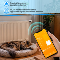Ikodm Smartes Heizkörperthermostat mit WLAN, App-Steuerung ohne Hub
